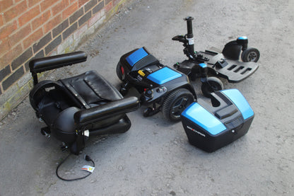 PRIDE GO CHAIR 4MPH USED SECOND HAND ELECTRIC TRANSPORTABLE MOBILITY POWERCHAIR WHEELCHAIR