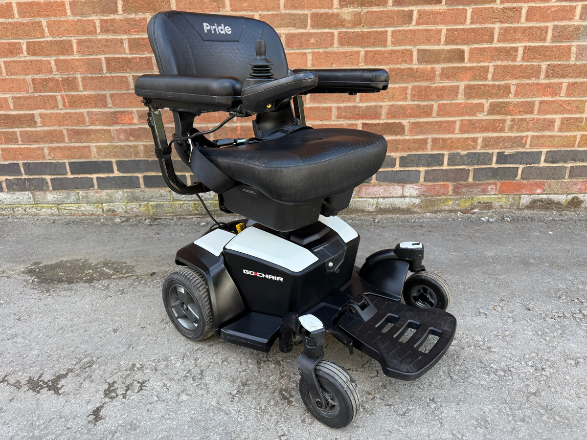 PRIDE GO CHAIR 4MPH USED SECOND HAND ELECTRIC TRANSPORTABLE MOBILITY POWERCHAIR WHEELCHAIR