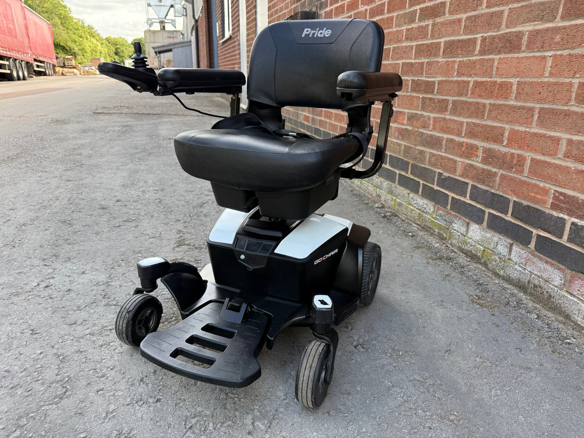 PRIDE GO CHAIR 4MPH USED SECOND HAND ELECTRIC TRANSPORTABLE MOBILITY POWERCHAIR WHEELCHAIR