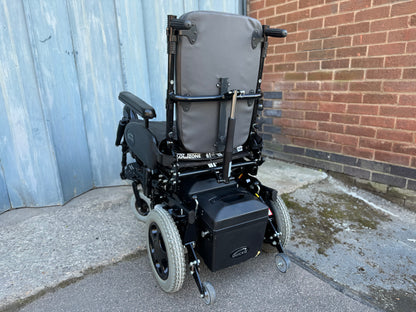 QUICKIE RUMBA MODULAR RECLINING USED SECOND HAND WHEELCHAIR ELECTRIC LEG RESTS 4MPH RWD
